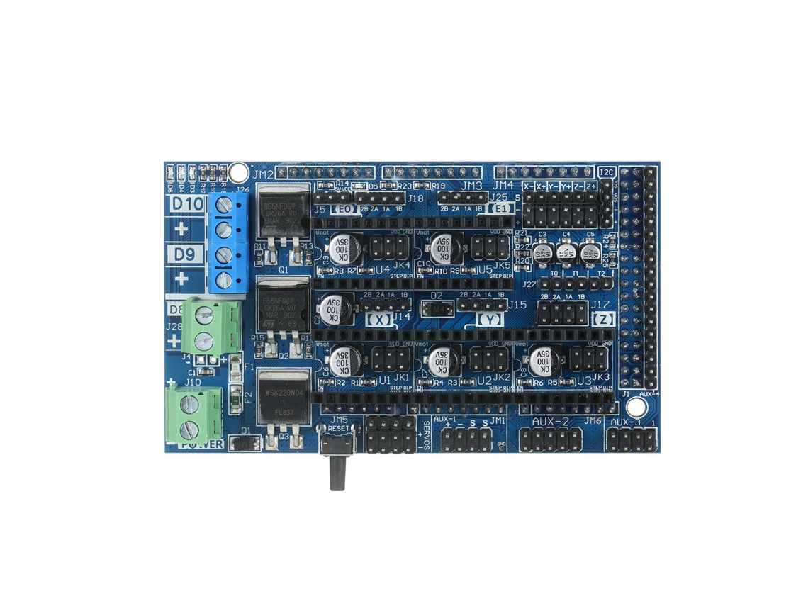 Placa De Control Ramps 1.6 Basada Em Ramps 1.5 Placa Principal De 4 Camadas Com Dissipador Para Peças E Acessórios De Impressora 3d