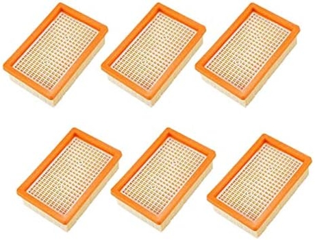 6 juegos de filtros son adecuados para aspiradoras Karcher MV4 MV5 MV6 WD4 WD5 WD6, repuestos de filtro HEPATIC