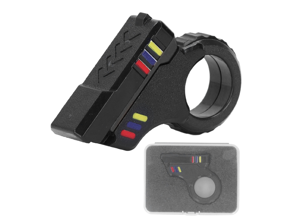 Juguete antiestrés BJ-Decompression Toy con agarre magnético para los dedos, mecanismo antideslizante para aliviar el estrés, modelo 3D, color negro.