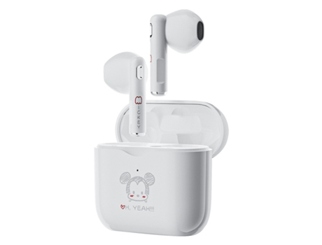 Auriculares Bluetooth True Wireless TRUMSEN Micrófono interno A7 blanco