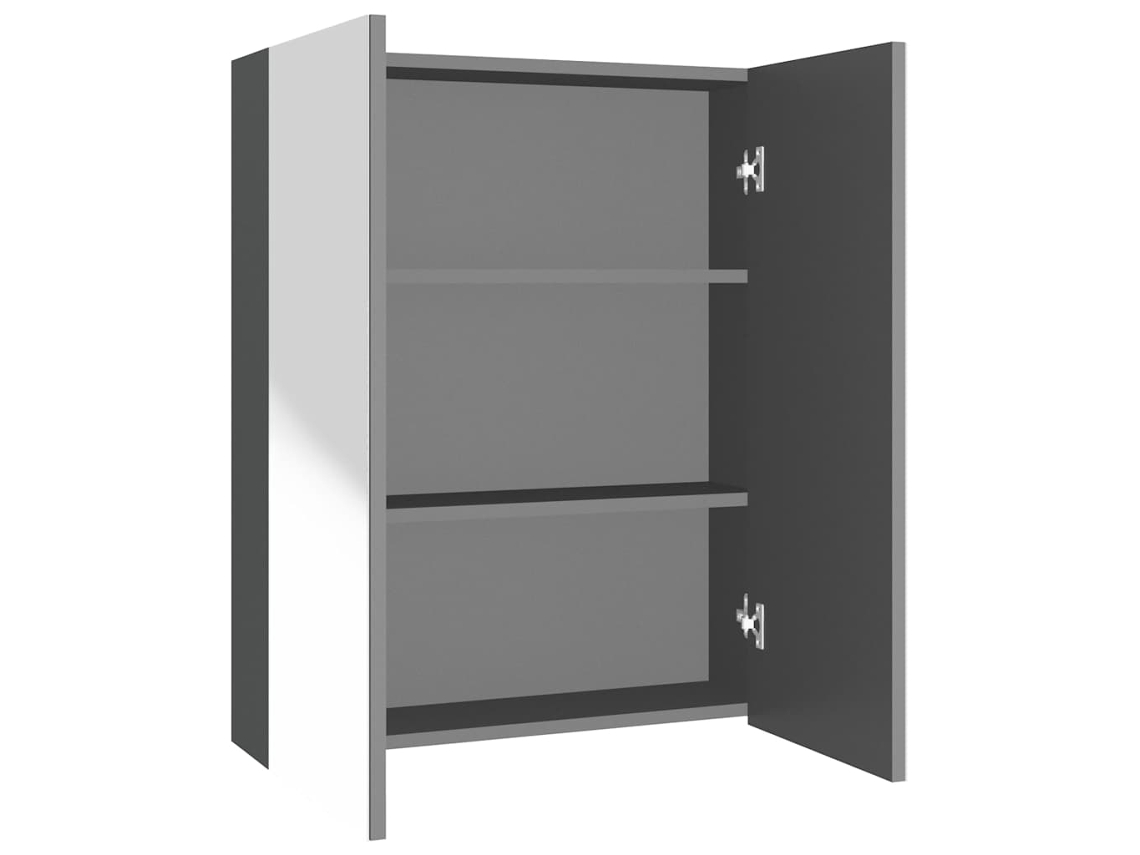 Maison Exclusive - Armario De Espejo De Baño Mdf Gris Antracita 60x15x75 Cm