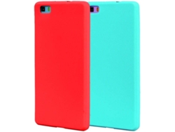 2x Carcasa Huawei P8 LITE HONGWE. Azul, Rojo