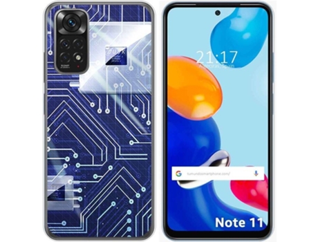 Carcasa Xiaomi Redmi Note 11 TUMUNDOSMARTPHONE Dibujos Circuito Multicolor