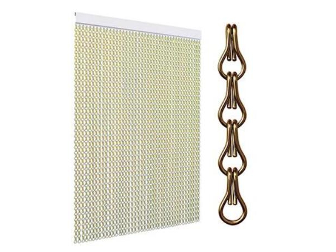 Cadena aluminio anodizado bronce bolsa 100mt.
