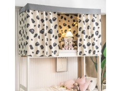 Cama Estampado Diseño Piezas La Tela De Esta Cortina Es