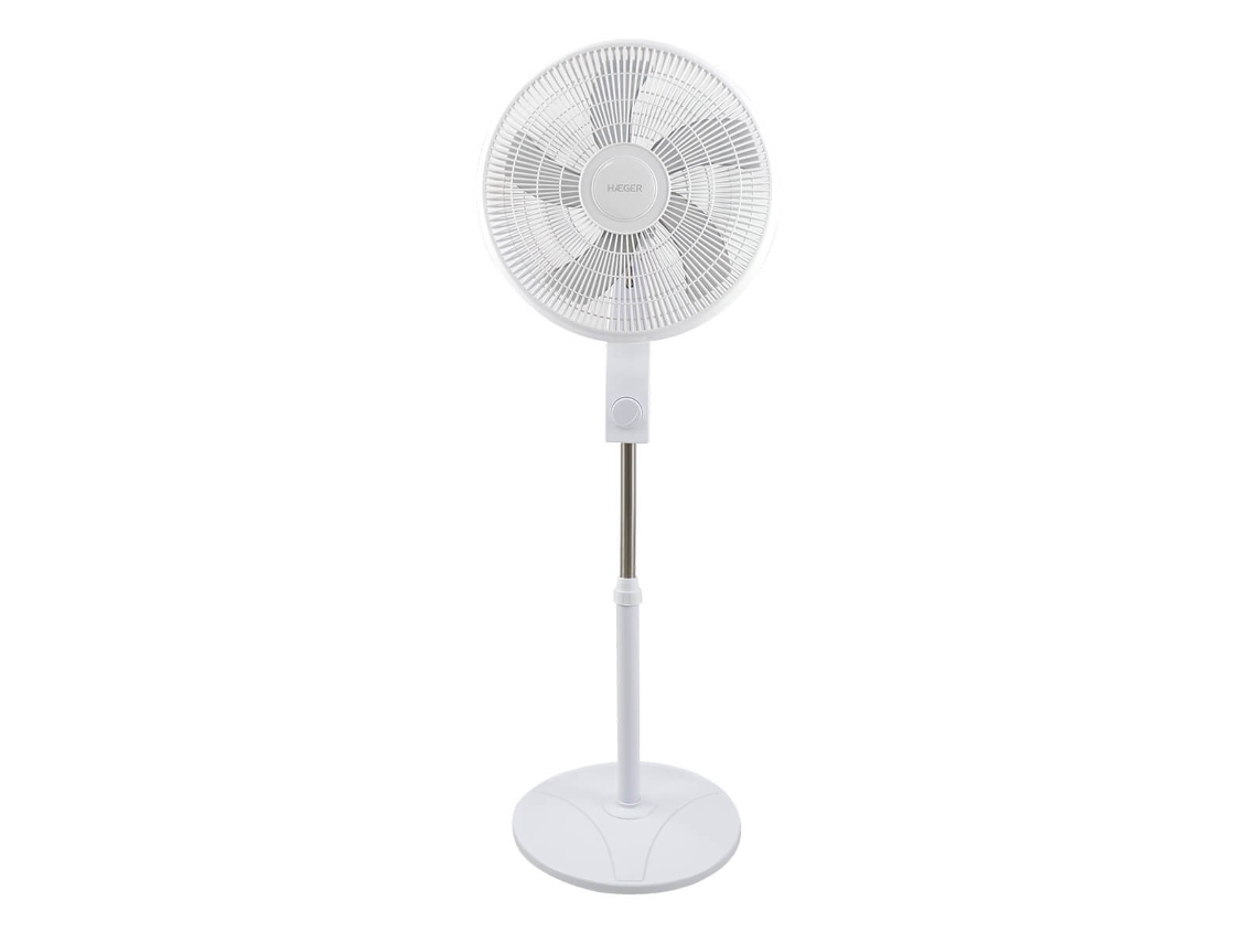 Ventilador de Pie HAEGER Smooth Wind (3 velocidades - 45 W - Diámetro 40 cm)