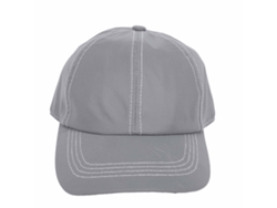 Elegante Gorra De Béisbol Reflectante De Algodón Gris Plateado Para Senderismo, Correr Y Uso Diario.