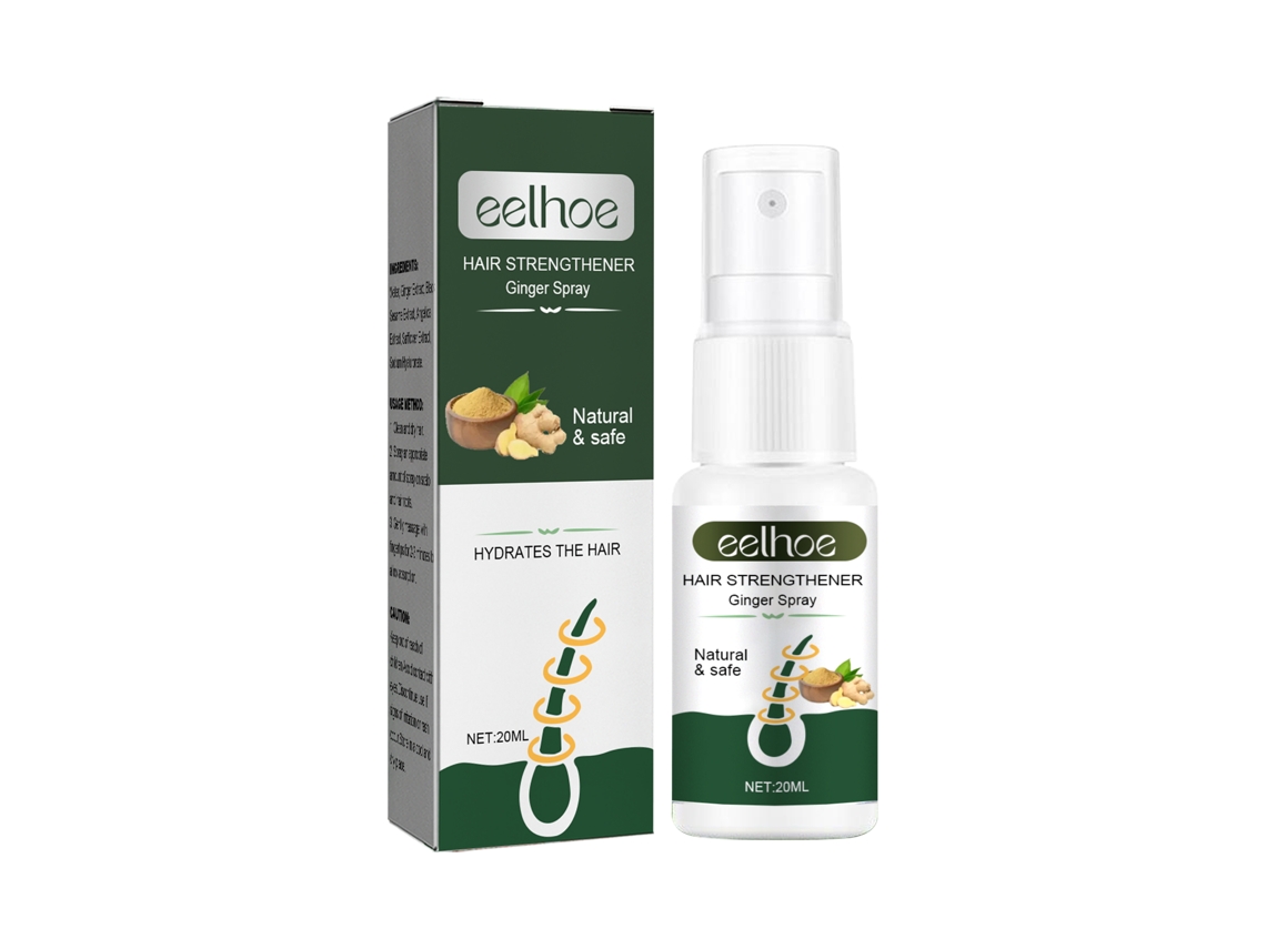 Spray capilar de jengibre Eelhoe fortalece el cabello.