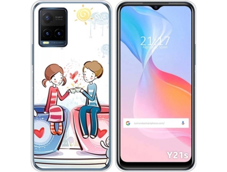 Carcasa Vivo Y21s / Y33s TUMUNDOSMARTPHONE Café Multicolor