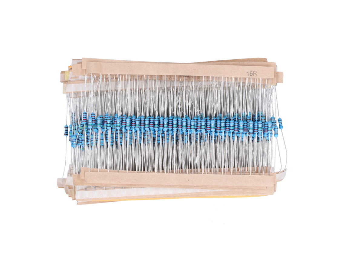 1280 Piezas Resistencias De Película Metálica 1/4w 64 Valores Para Proyectos Diy Y Experimentos