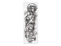 Tatuaje Temporal Resistente Al Agua Para Hombres Y Mujeres - Brazo Grande Tqb-210