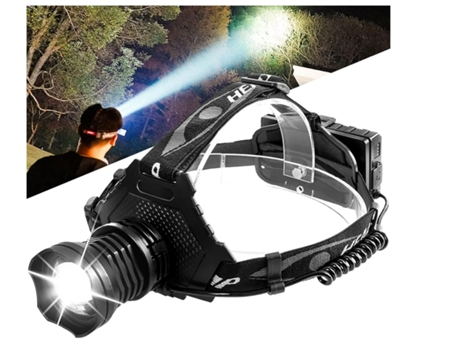 BISBISOUS T70 Linterna Frontal Led Recargable 6 Modos Zoom Ipx6 90 Regulable Negro VIGA EUROPE
