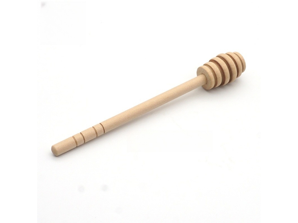Cuchara de madera para mezclar miel, mermelada, café y té Tommy01