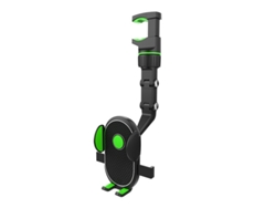 Soporte Universal Ajustable Eifson Para Celular En El Espejo Retrovisor Del Coche (verde)
