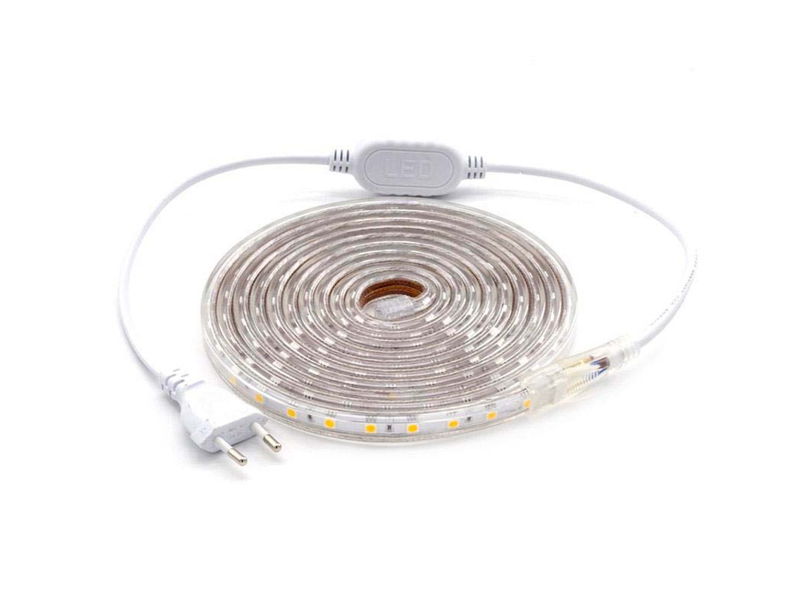 Kit Tira Led 220V Smd5050 Epistar 60Led/M Metros LEDBOX