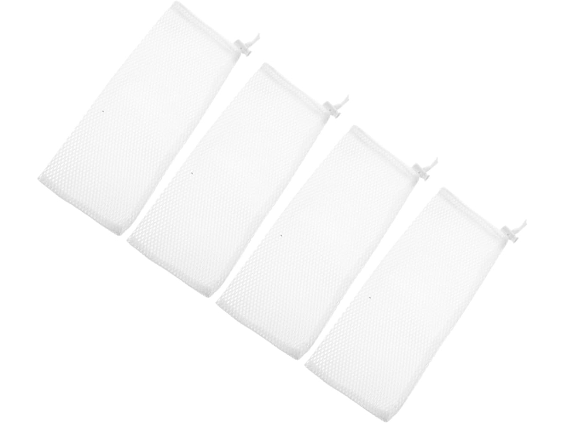 Bolsas Para Comederos De Pájaros Inoomp De 4 Piezas,s Al Viento, Con Cordón Ajustable,s Al Viento, De Malla Hexagonal