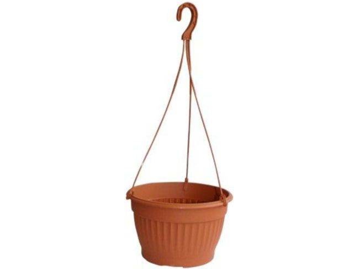 Maceta PROSPERPLAST Suspenso Tierra (Naranja - 29 x 29 x 18 cm)