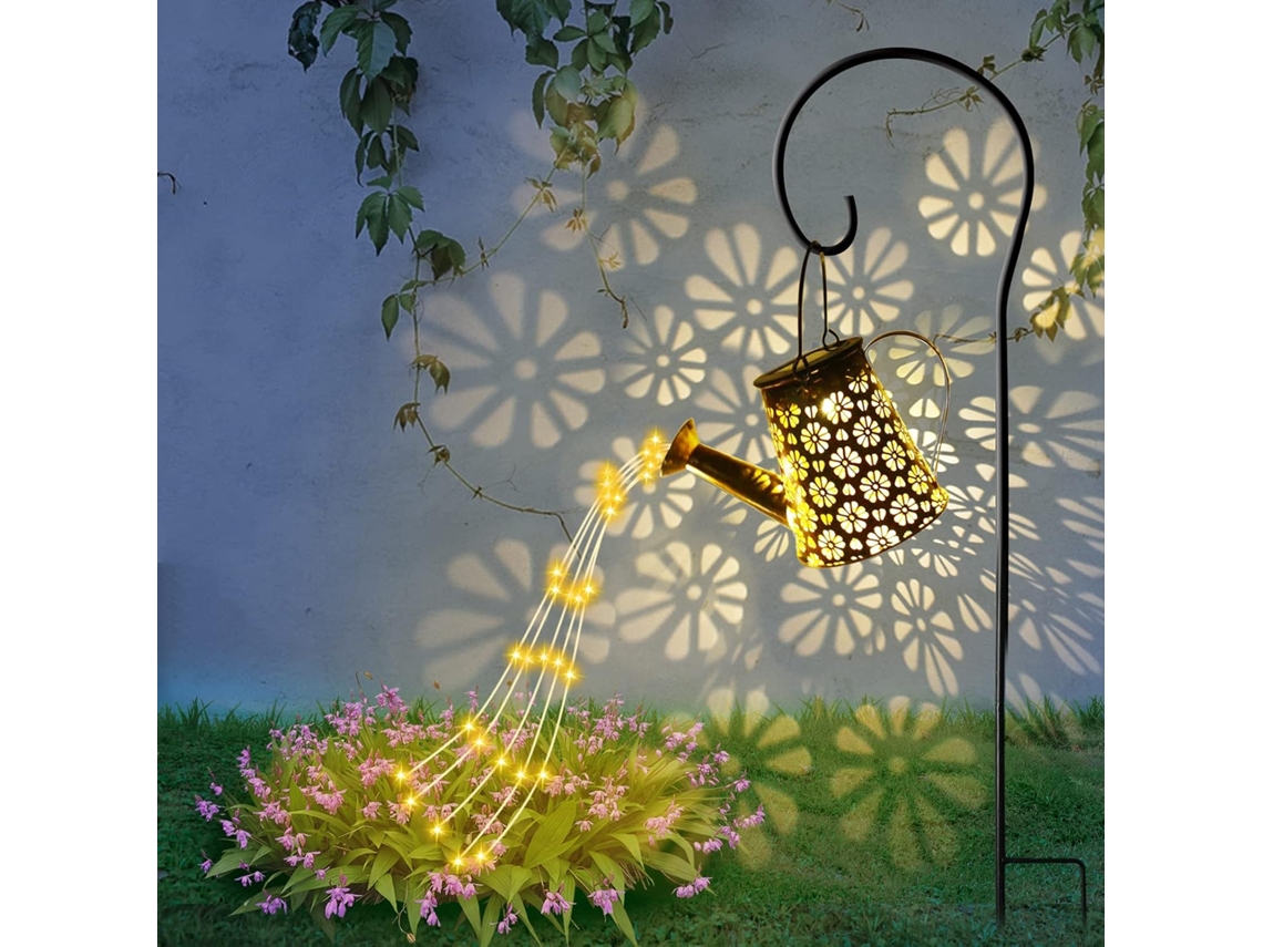Lámpara solar de margarita de metal para patio de jardín, decoración solar de jardín Lámpara solar de margarita de metal con