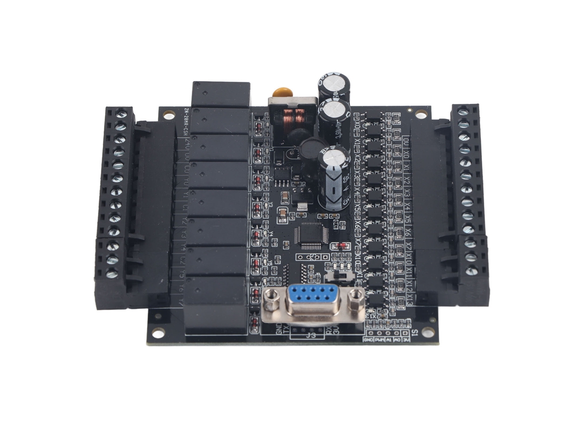 Módulo electrónico controlador programable de placa de control industrial FX1N 20MR