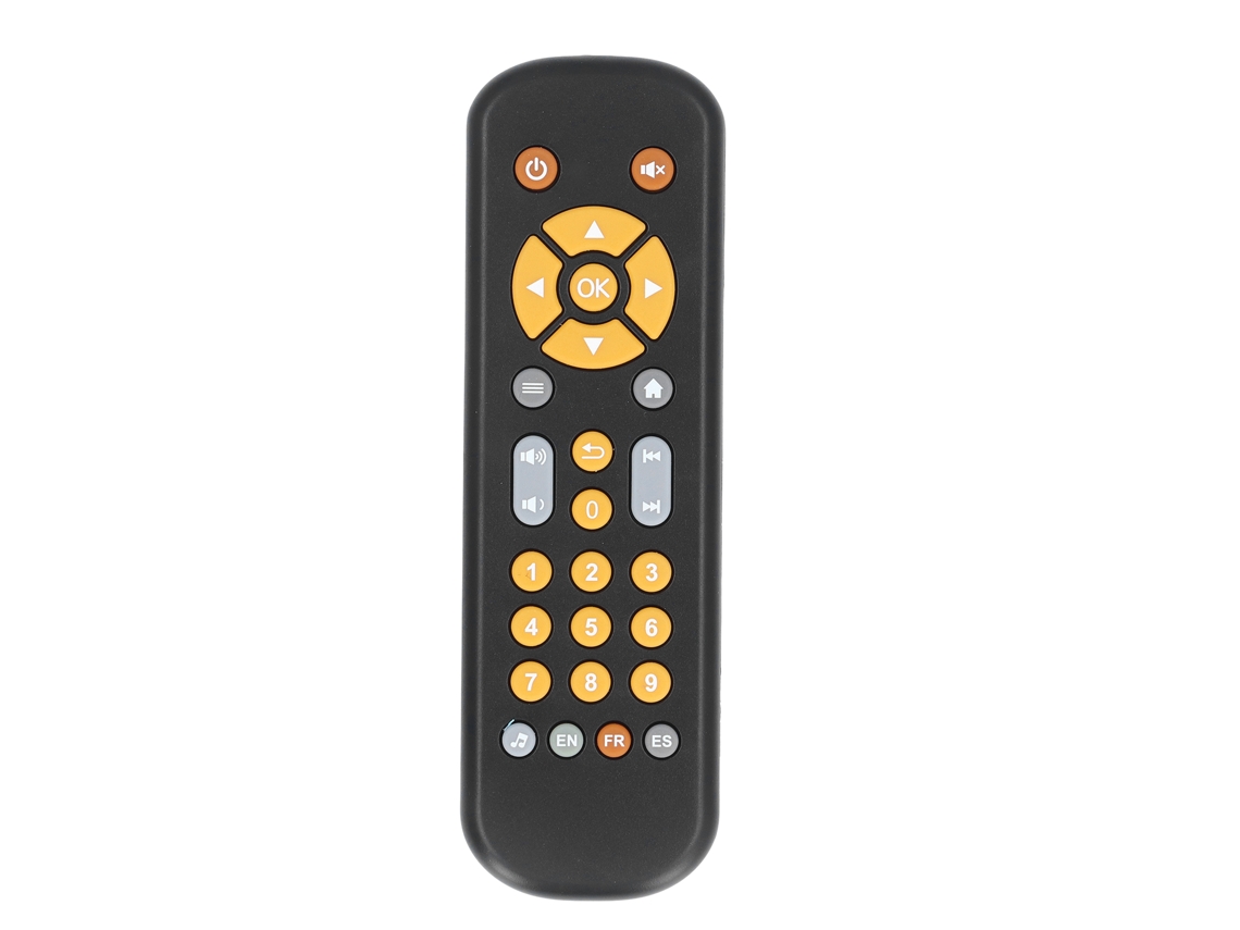 Ats-juguete Control Remoto Tv Para Bebé Con Música, Educativo, Seguro Y Divertido, Control Simulado Negro