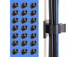 50 Clips Adhesivos Ajustables Para Cables, Clips De Nailon Adhesivos 3m De Primera Calidad, Para Organizar Escritorios, Ordenadores Y Cables Eléctricos (negro)
