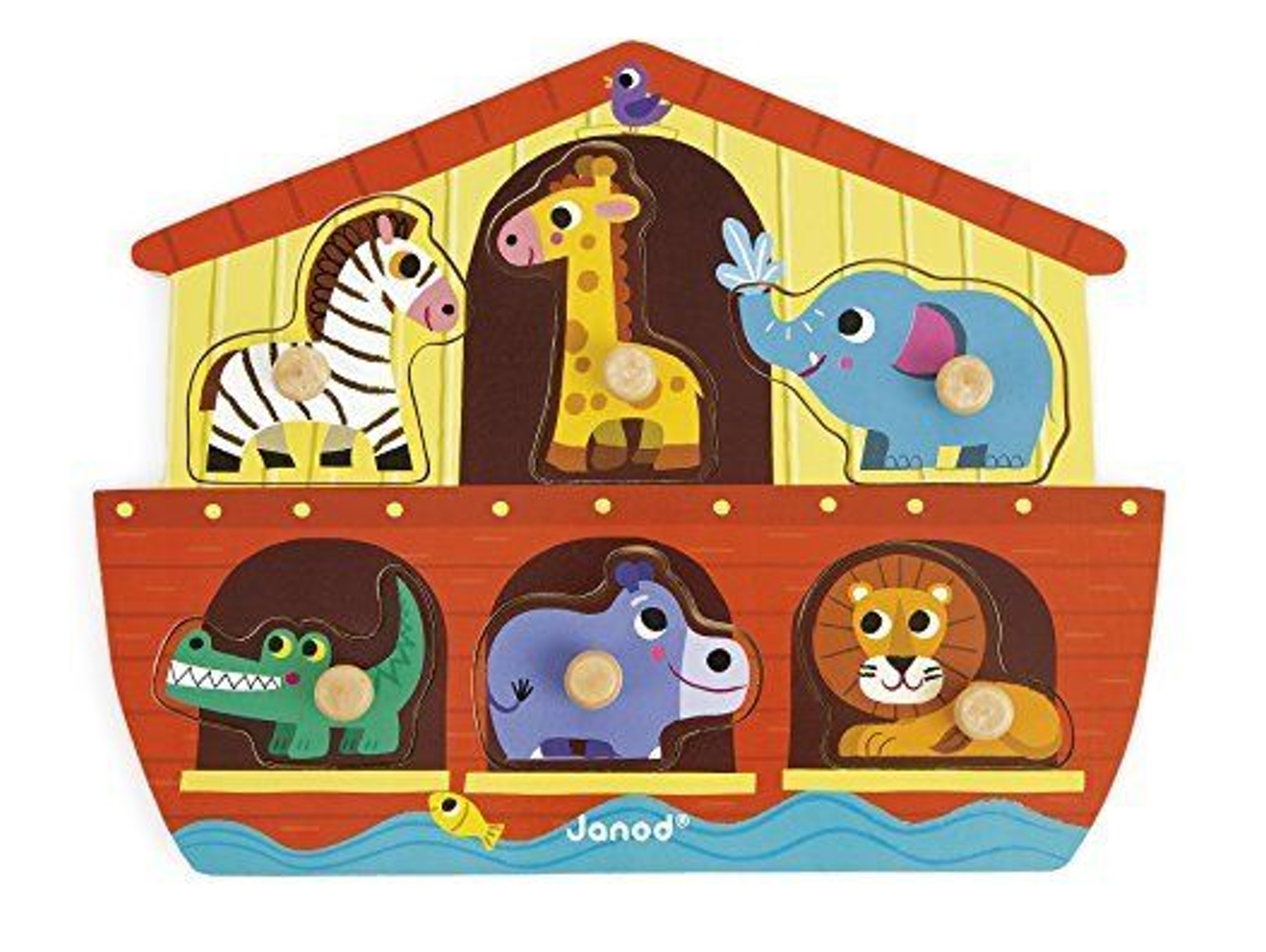 Puzzle Educativo JANOD Noah's Ark (6 Piezas)