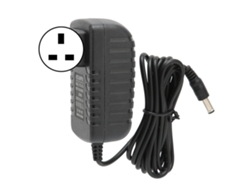 Adaptador De Corriente De 12 V 1 A Con Protección Antiinterferencias Y Contra Sobretensiones, Enchufe Británico, 100-240 V, Abs