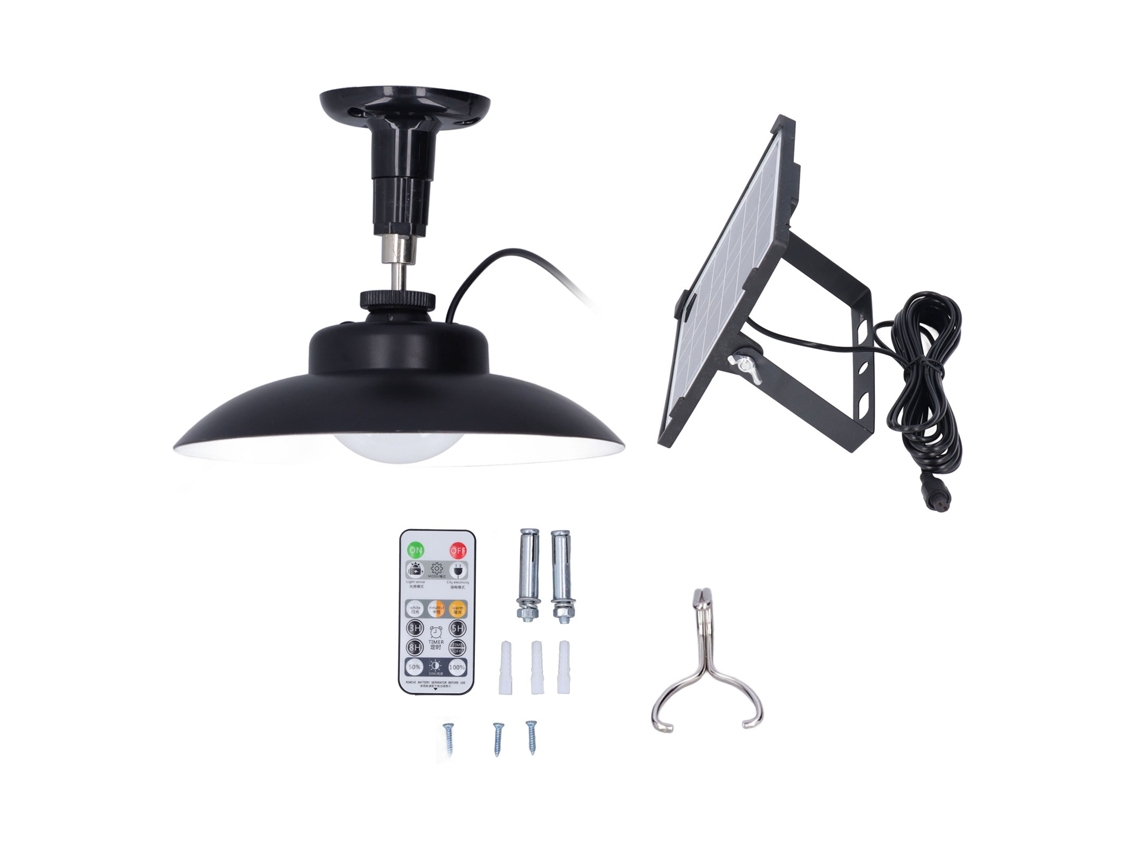 Veloriskku-lâmpada Solar Led Ajustável 270° Exterior Ip65 Impermeável Com Controle Remoto