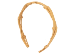 Bandana dobrável retrátil compacta para meninas, modelo arco de cabelo de bolso, cor amarela (2026).