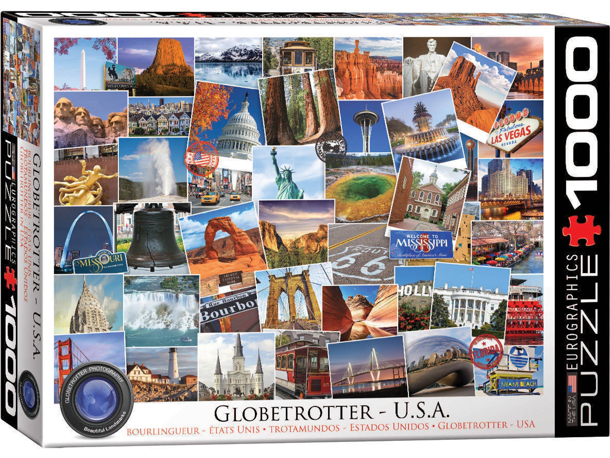 Puzzles EUROGRAPHICS Globetrotter USA 1000 pcs (1000 piezas)