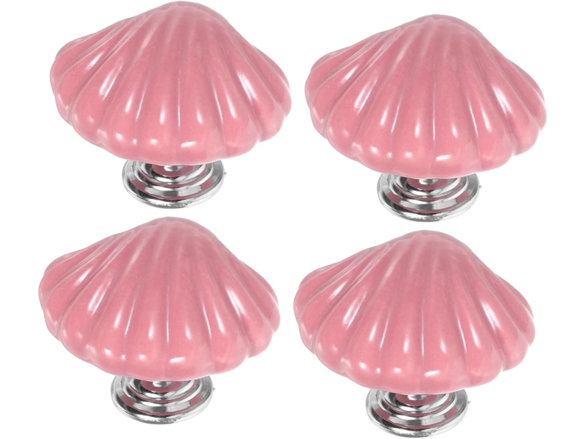 Juego De 4 Tiradores De Cerámica Con Forma Para Muebles De Cocina Decorativos.