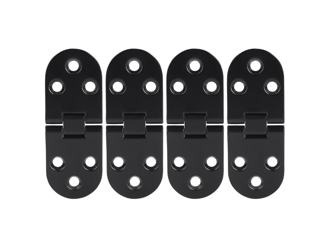 4 Bisagras De Mesa De Aleación De Zinc Negro Para Apertura Abatible, Herrajes Para Gabinetes Y Encimeras.