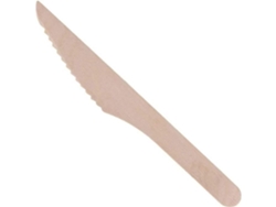 Cubiertos de bambú - 100% naturales - Ecológicos - Paquete de 20 (cuchillos)