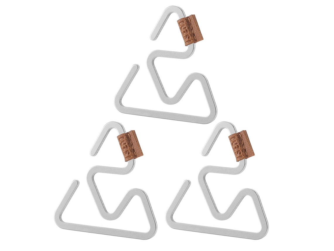 3 Ganchos Triangulares De Acero Inoxidable Para Camping, Senderismo, Seguridad, Antideslizantes Y Multifuncionales.