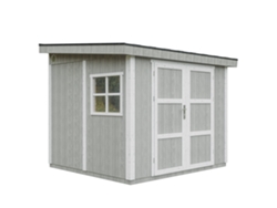 Caseta de jardín de primera calidad Timbela M938 Tundra Grey 5,9 m² 231x248x294 cm