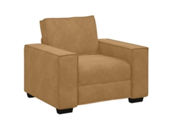 Sillón de terciopelo marrón vidaxl (59 cm)