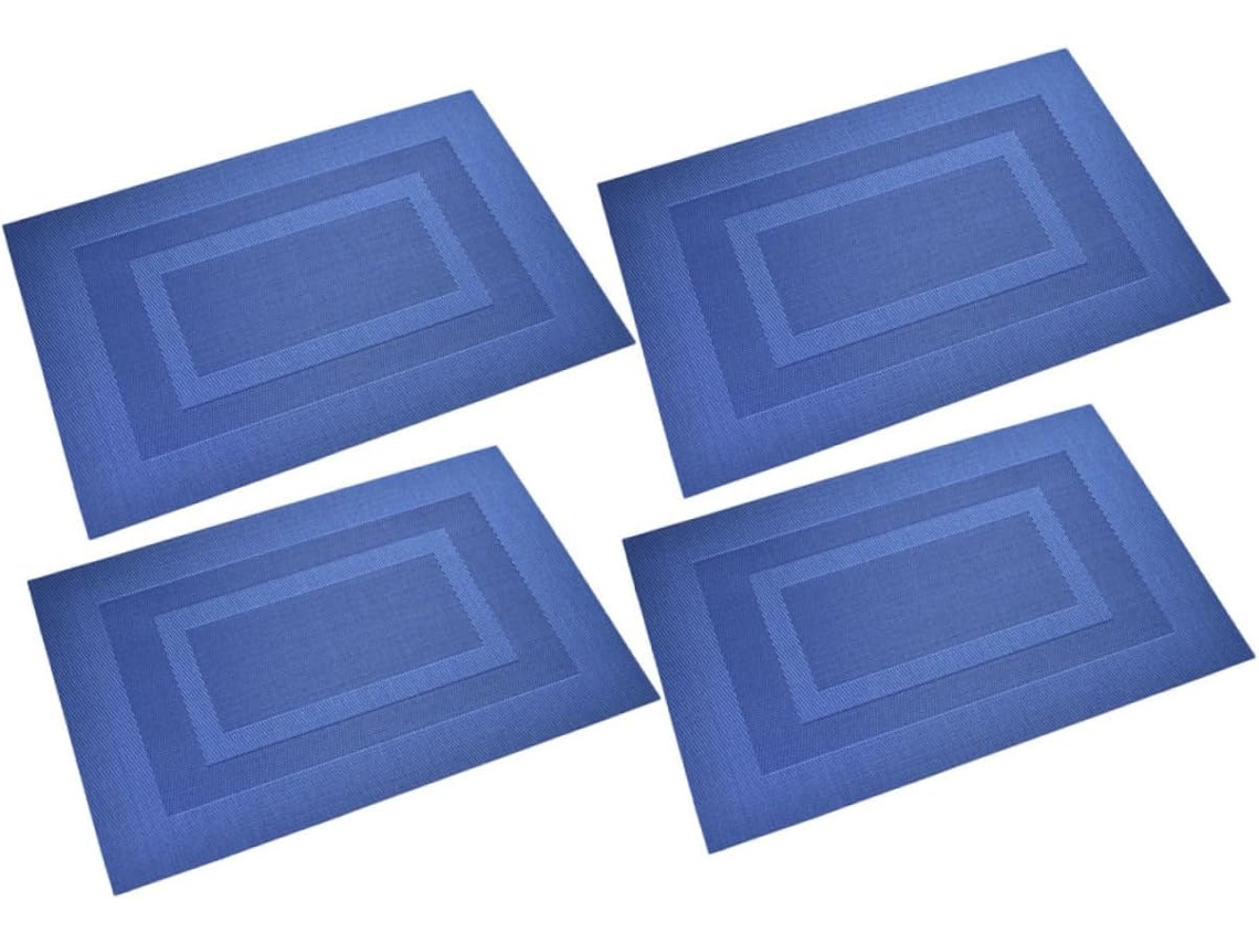Juego De 4 Manteles Individuales De Pvc Antideslizantes Y Lavables Con Aceite, Ideales Para El Hogar Y Restaurantes.