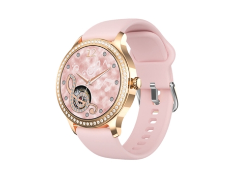 SHAH ARPAN Reloj inteligente resistente al agua con llamadas Bluetooth, correa de diamante, monitor de frecuencia cardíaca (mujeres)