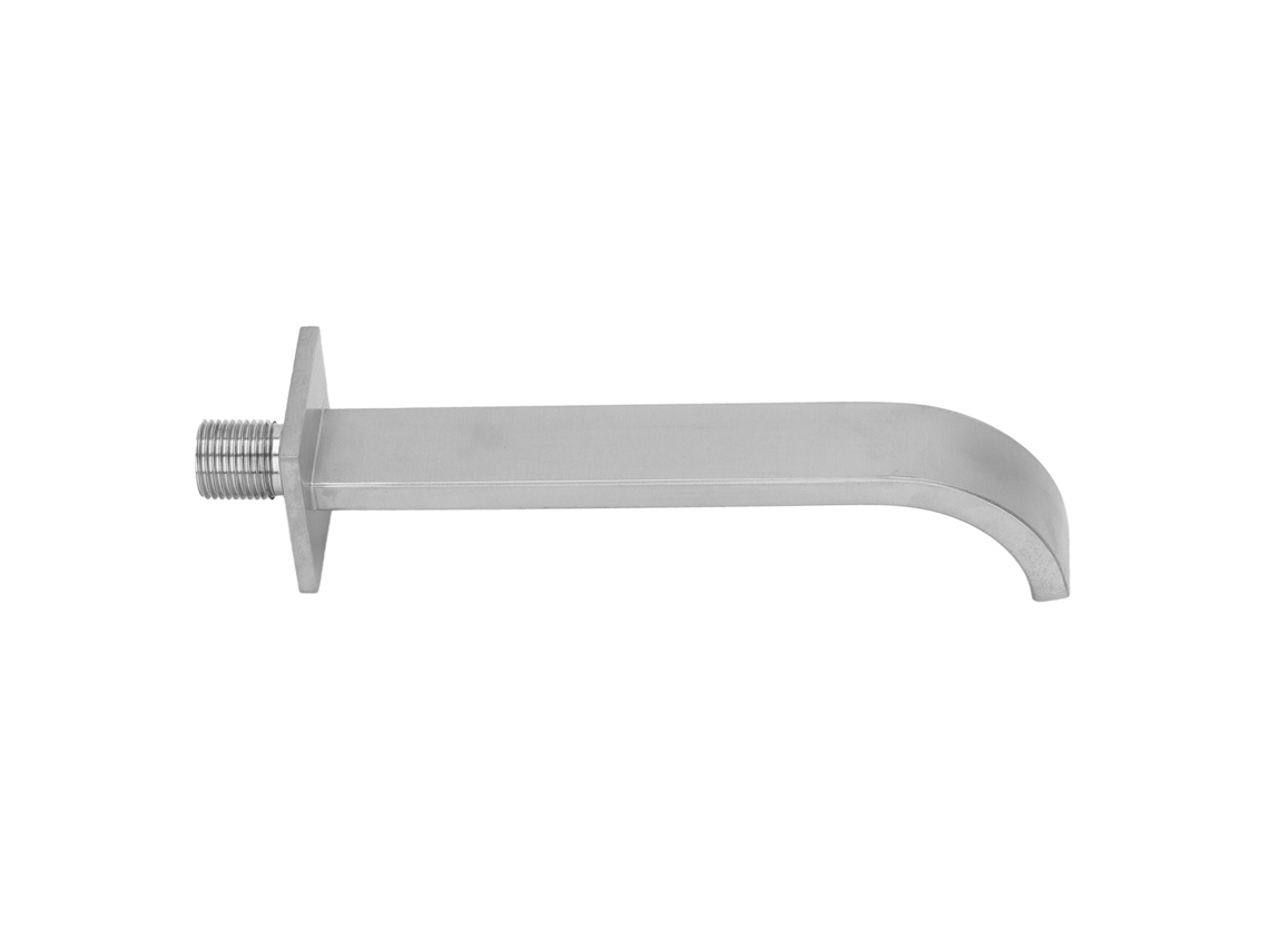 Grifo de pared en acero inoxidable DN15, roscado, para baño de caballeros.