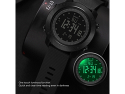 Reloj Deportivo Digital Resistente Al Agua Con Correa De Pu, Luz Led Y Cronómetro Para Montañismo.