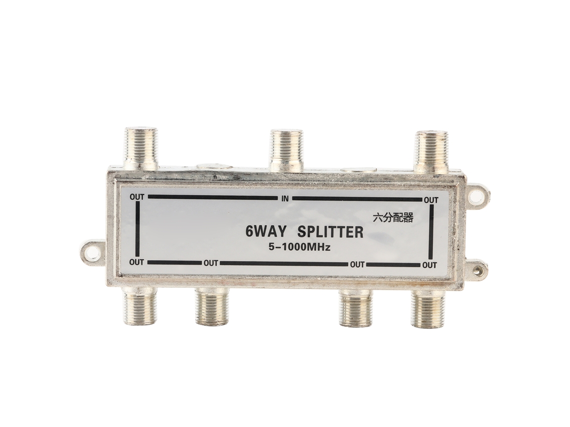 Divisor De Señal Coaxial De 6 Vías De 5 A 1000 Mhz Para Cable Coaxial De Antena De Tv Catv