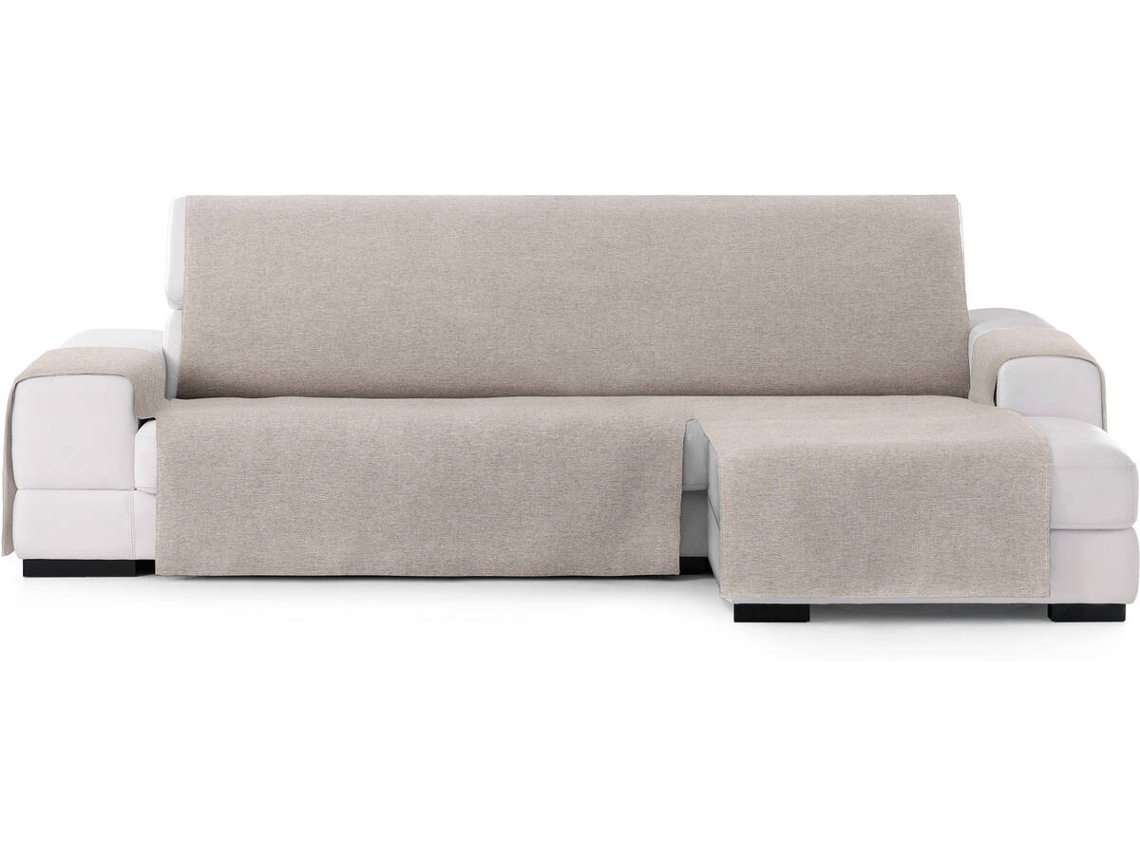 Funda de Chaise Longue Derecha EYSA Prática Premium Valeria Tejido Elástico (240 x 80 x 220 cm - Poliéster y Algodón - Lino)