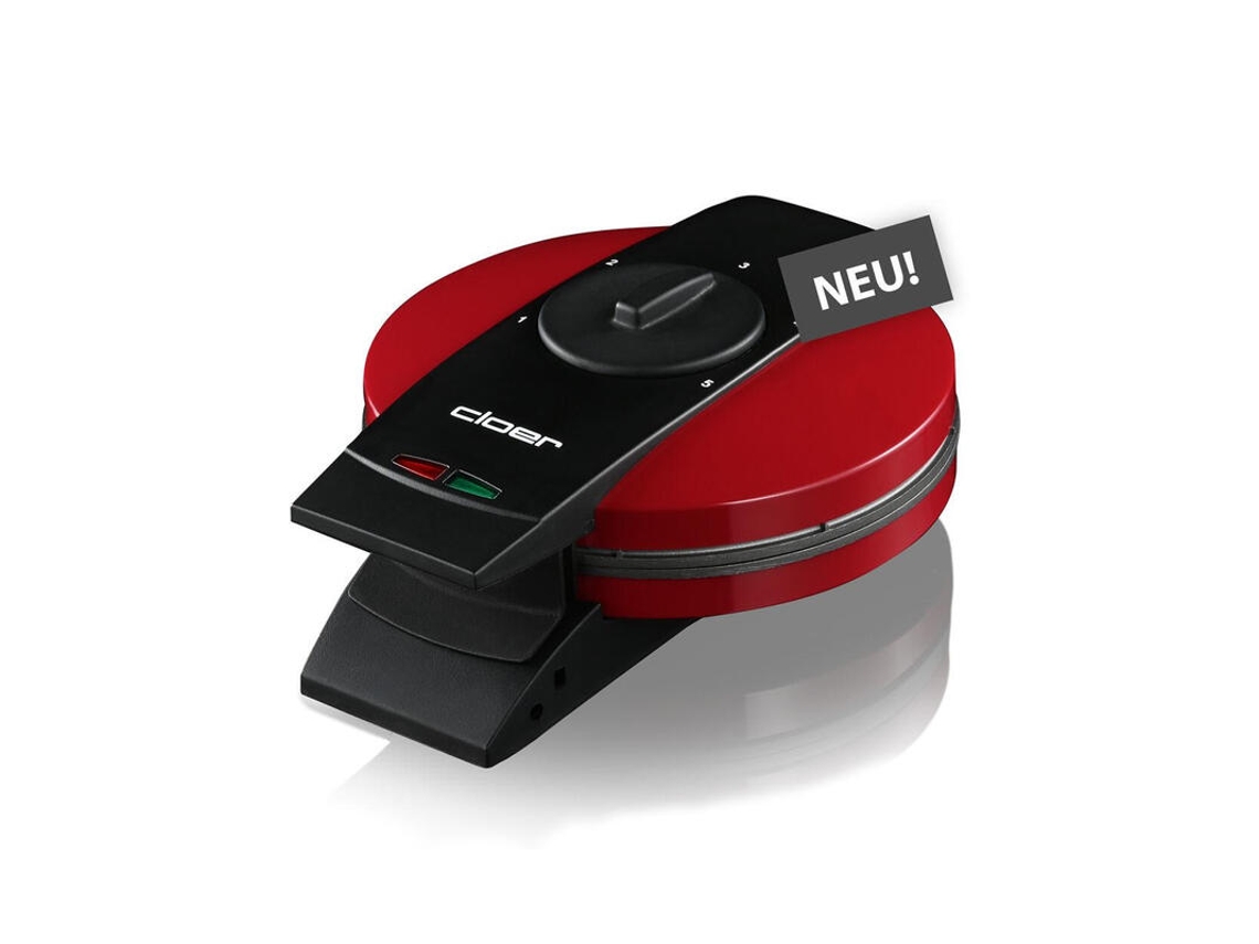 Máquina de Waffle Cloer 1633V Waffeleisen Waffelherz Rot