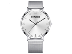 Reloj Hombre De Moda Correa Acero Inoxidable Cuarzo Analógico 9106