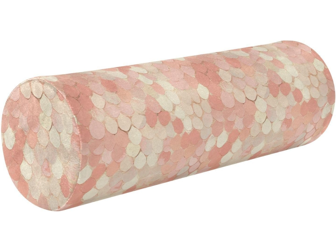 Almohada Cervical Redonda Sin Espuma Viscoelástica Anchobrsoporte Soporte Fácil Dormir Hogar Viajes