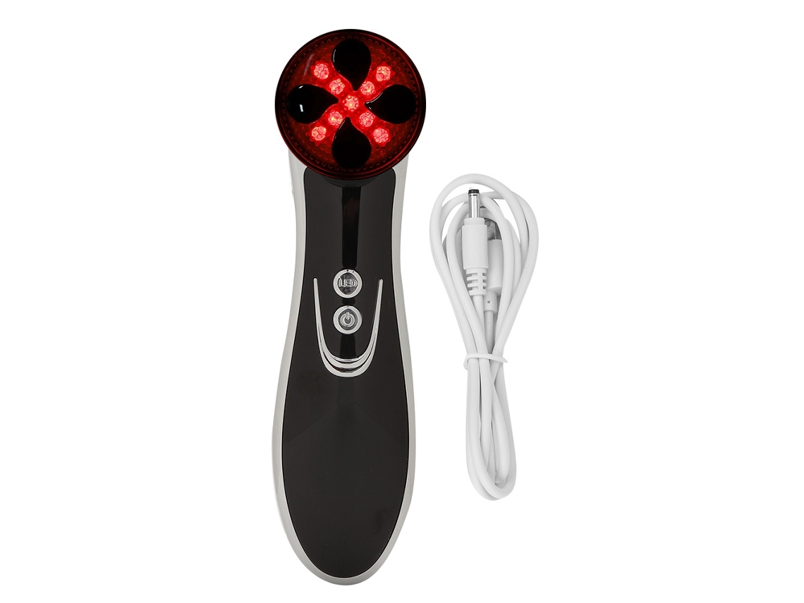 Dispositivo de belleza facial con electroporación por radiofrecuencia y fotones LED