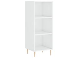 Maison Exclusive - Aparador Madera De Ingeniería Blanco Brillante 34,5x32,5x90 Cm