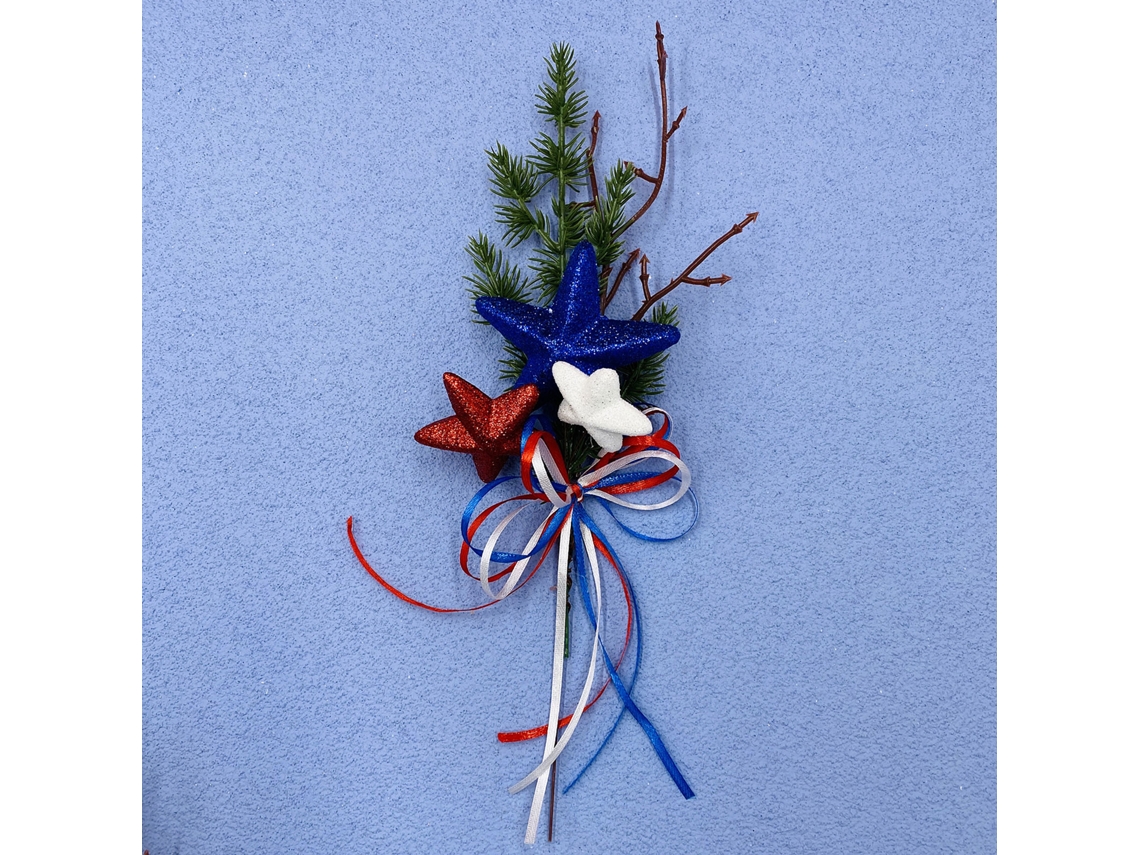 Flores de estrella del Día de la Independencia de Estados Unidos, paquetes de 6, mínimo 10 tallos