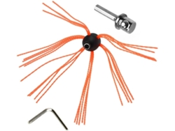 Kit De Herramientas Con Cabezal De Cepillo Para Chimenea Y Sistema De Bloqueo De Botón.