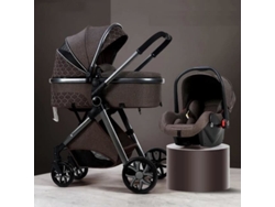 Cochecito Luxcar 3 en 1 con asiento alto ajustable y reversible, cesta Trio Yoyo, ruedas no disponibles, alta calidad